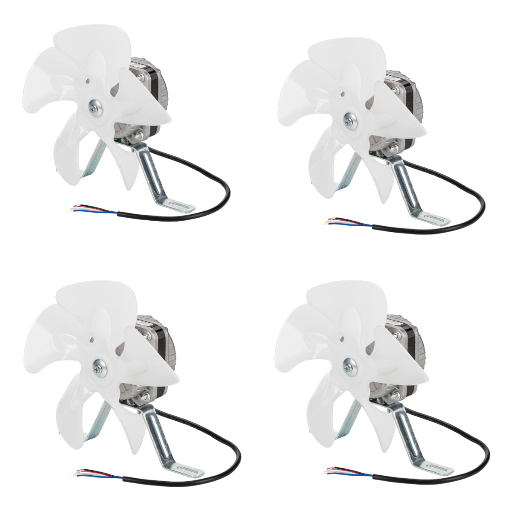 Kit 4 Micro Motor Ventilador 1/40 Bivolt AgeTherm Exaustor Hélice Plástico para Freezer, Balcão