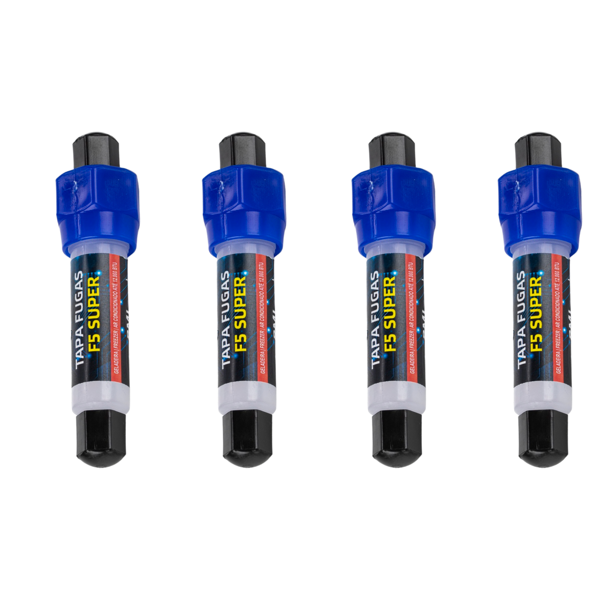 Kit 4 Tapa Fugas F5 Seringa 8ml  - Sem Mangueira