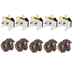 Kit 5 Rele Ptc + 5 Protetor Termico Universal Geladeira 110v