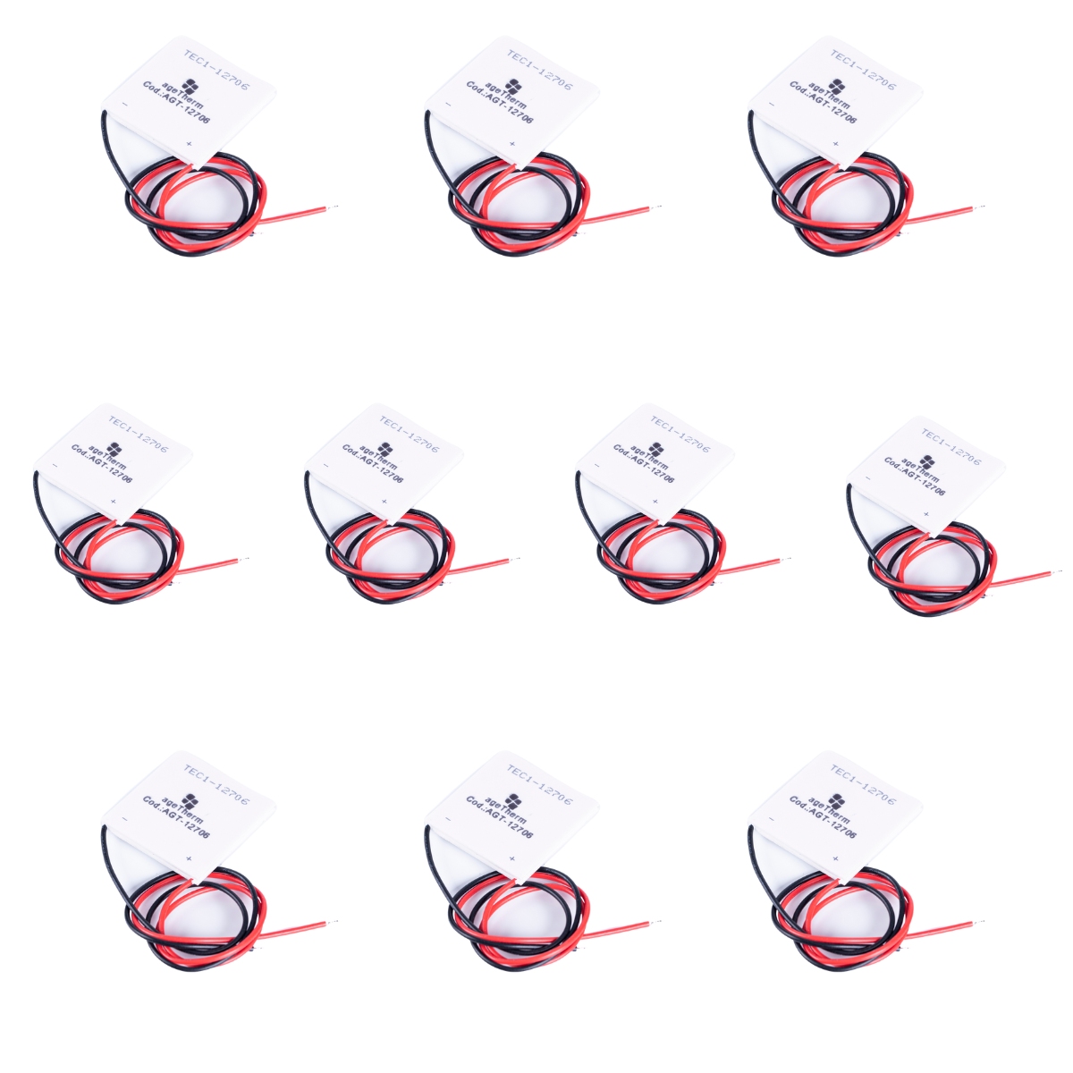 Kit 10 Placas Peltier Tec1-12706 60w 6a