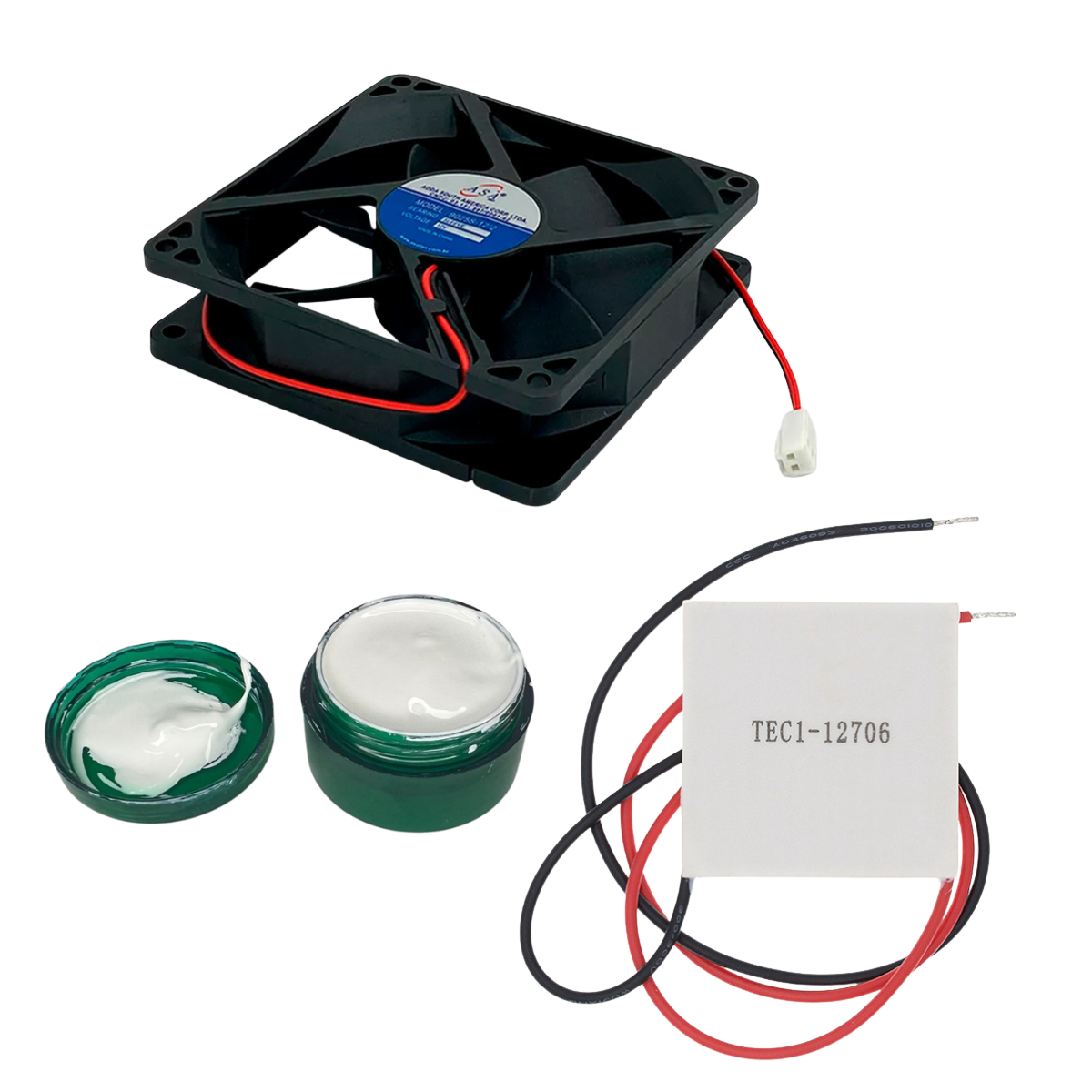 Kit Pastilha Peltier + Cooler + Pasta Purificador Bebedouro