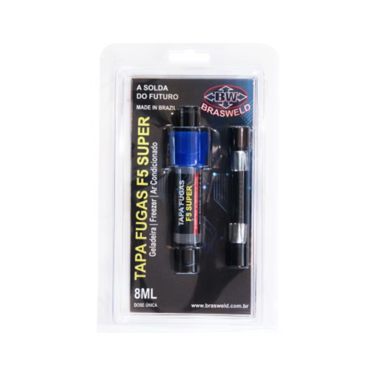 Kit 10 Tapa Fugas F5 com Mangueira - Seringa 8ml