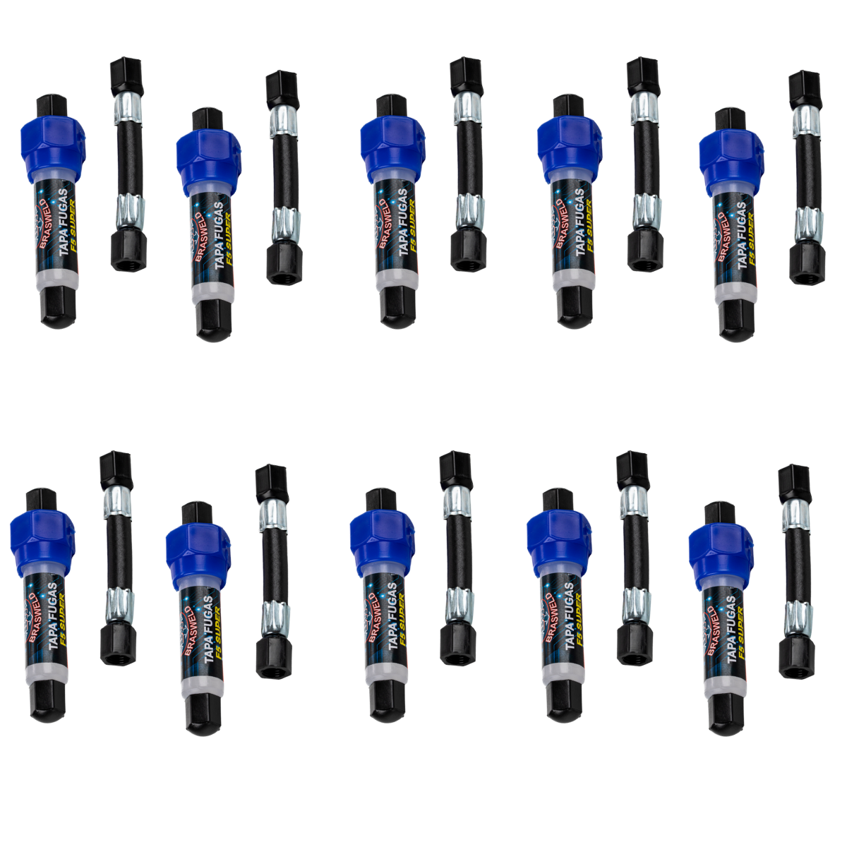 Kit 10 Tapa Fugas F5 com Mangueira - Seringa 8ml