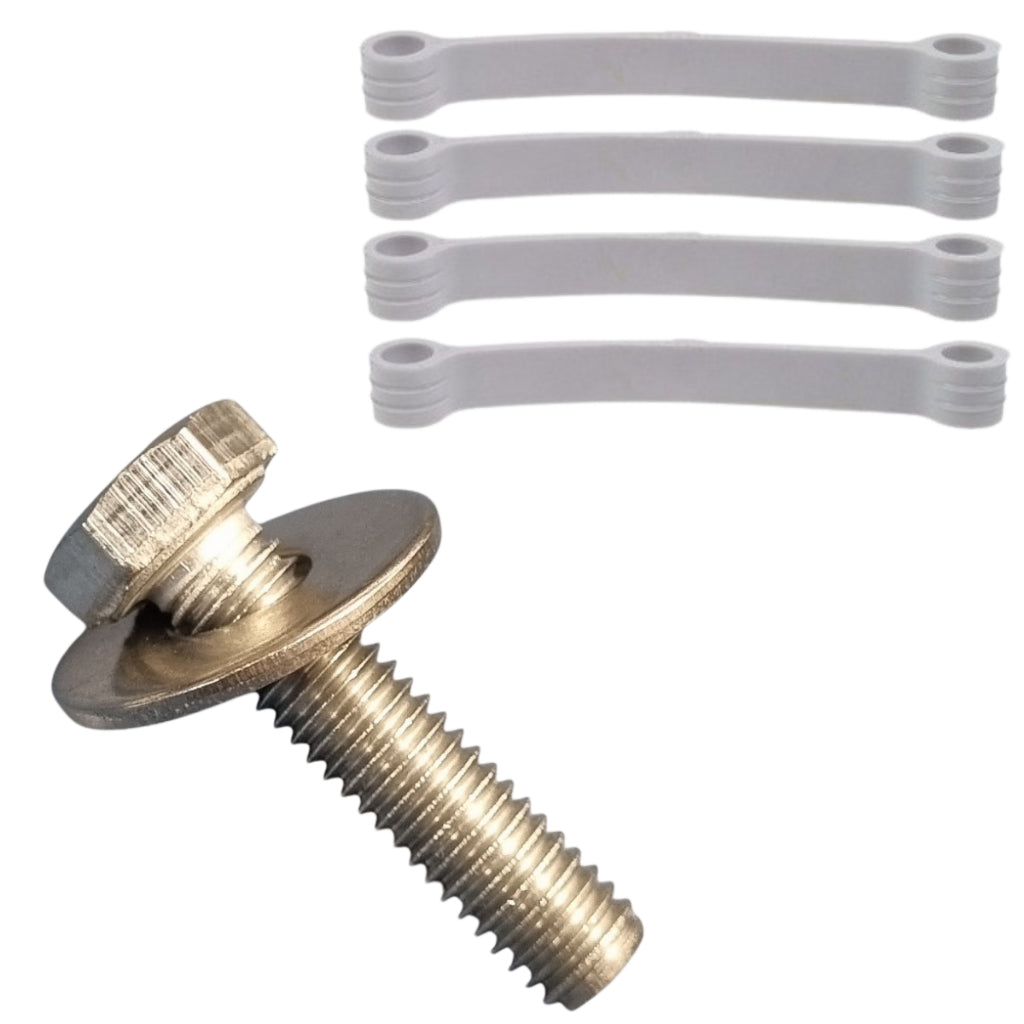 Parafuso Central do Agitador + Brinde 04 Tirantes Maquina De Lavar Similar Brastemp Consul W10669206p