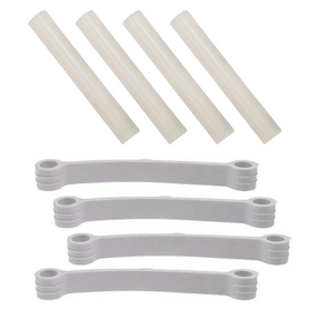 Kit 4 Tirante e 4 Rolete Lavadoras Consul Brastemp 7 a 12kg